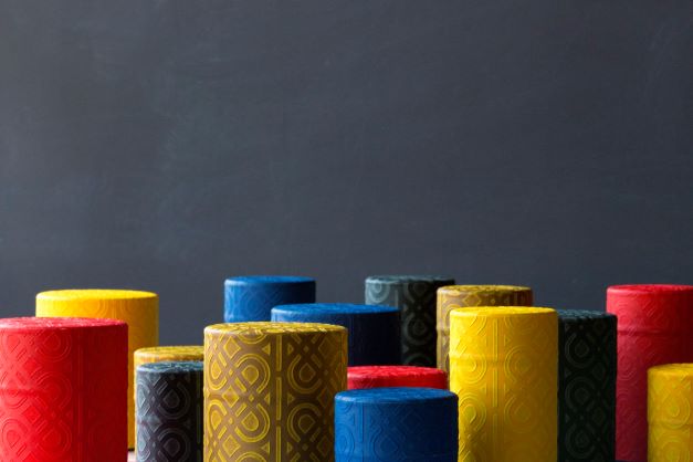 Boîte à thé avec Washi (le papier japonais) -UKIGAMI