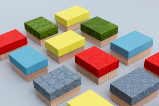 Petite boîte avec Washi (le papier japonais) -UKIGAMI