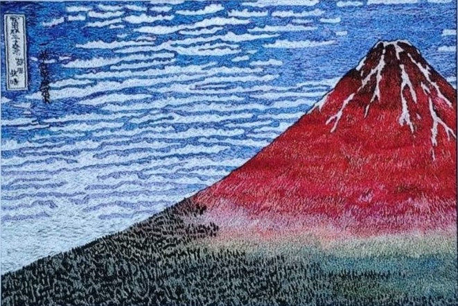Broderie d'UKIYO-E