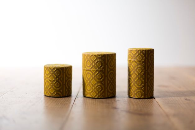 Boîte à thé avec Washi (le papier japonais) -UKIGAMI