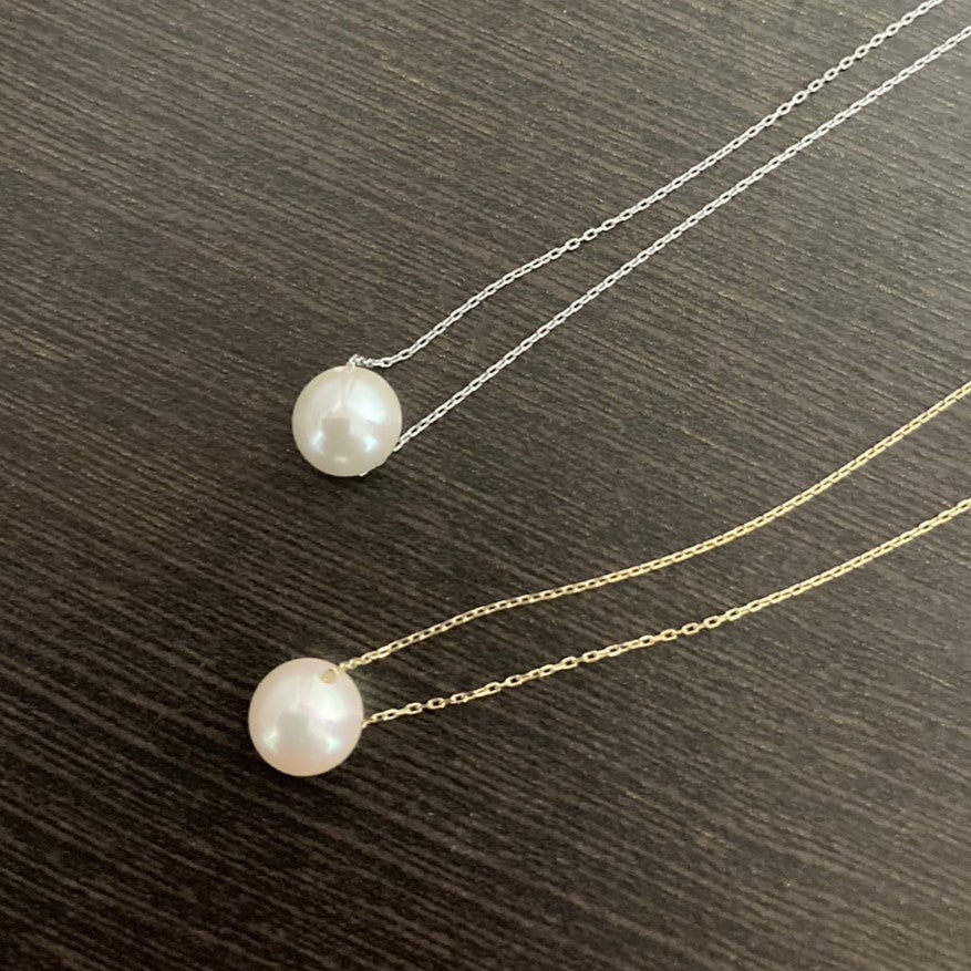 ～KINU～Collier de perles d'Akoya à grain unique 7mm