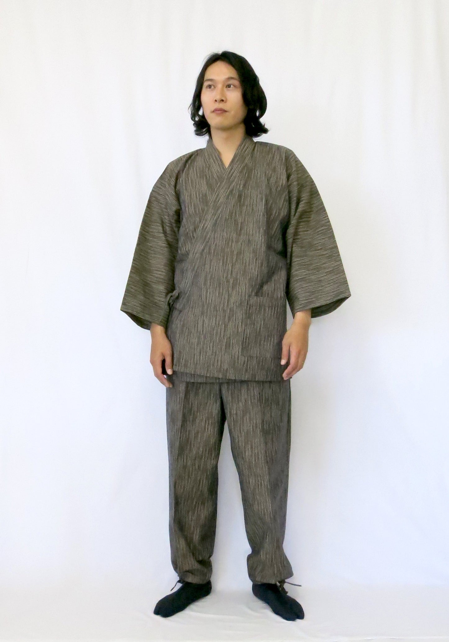 Men's kimono for relaxing samurai / Samué-ITAJIMÉ