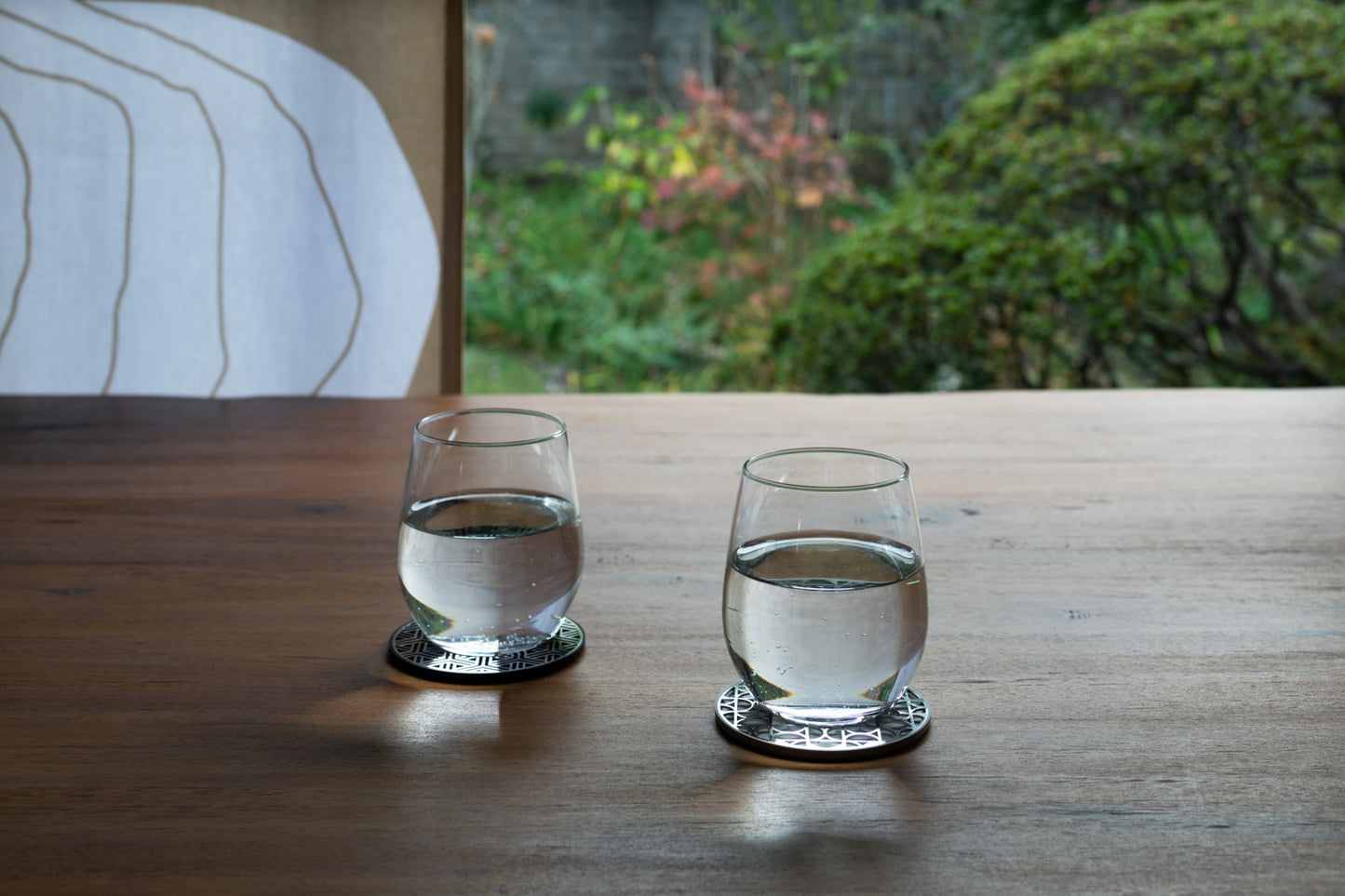 Dessous de verres avec motifs kumiko(set de 4 pièces)